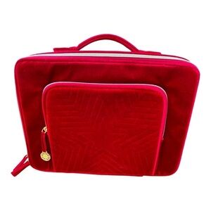 Estee Lauder Red Velvet Makeup Train Case 2023 Holiday Edition NEW